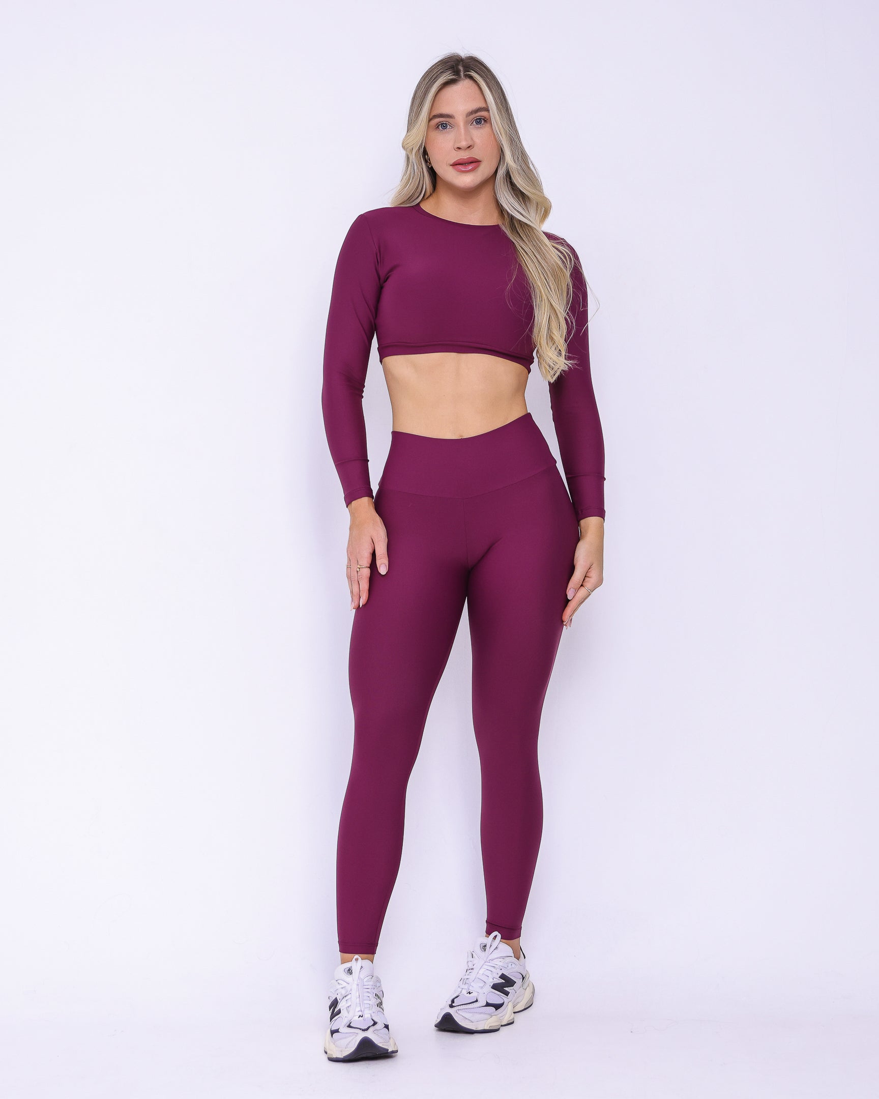 Conjunto Legging Básico Light + Top Manga Longa