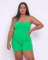 Macaquinho Básico Curve Plus Size Verde Beats