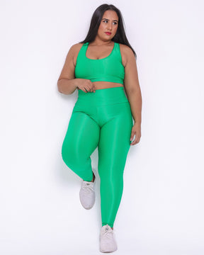 Conjunto Legging Curve Plus Size + Top Nadador (Todas cores)