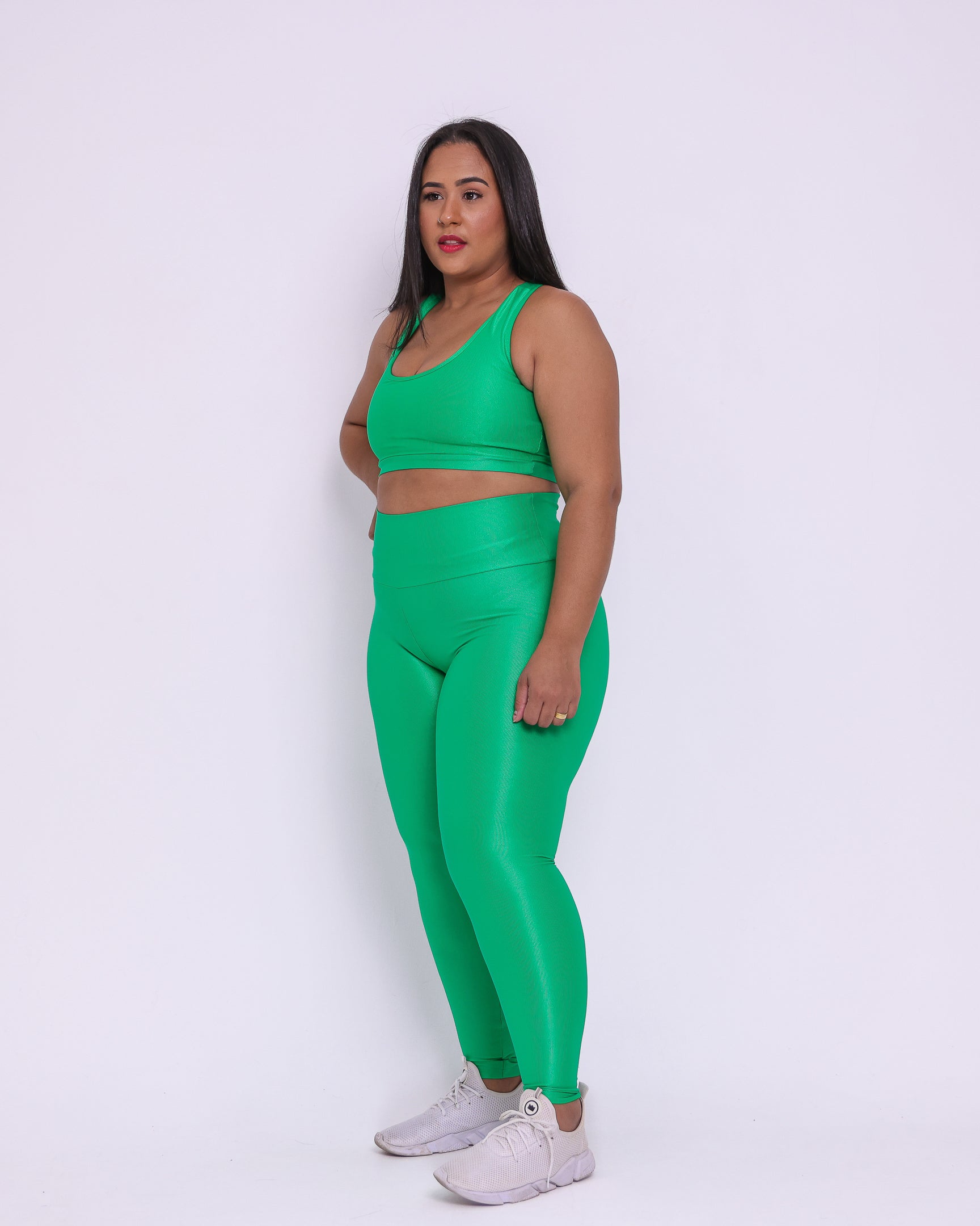 Conjunto Legging Curve Plus Size + Top Nadador (Todas cores)