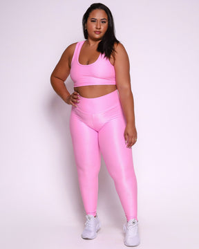 Conjunto Legging Curve Plus Size + Top Nadador (Todas cores)