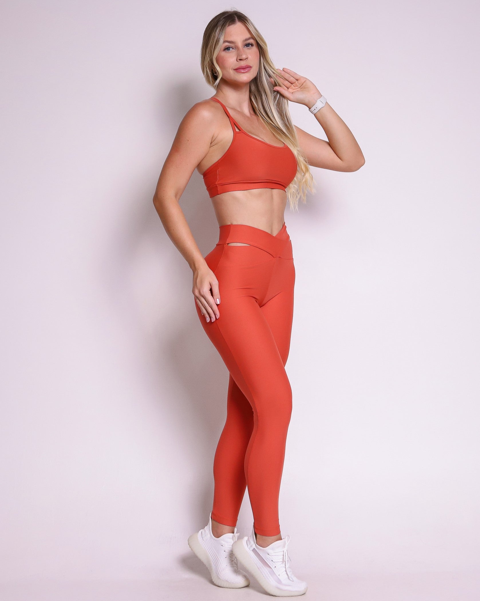 Conjunto Legging Básico Cós Cruzado Light + Top Lu