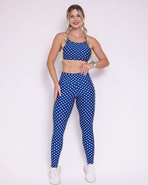 Conjunto Legging Empina Bumbum Vivo Estampa + Top Paula