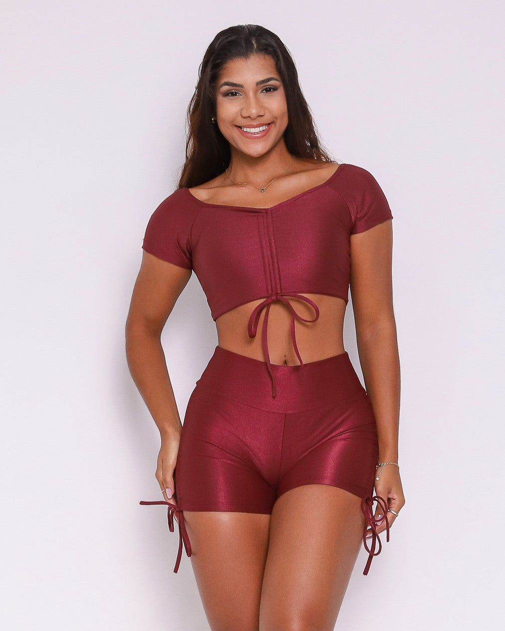 Conjunto Short Básico Cross Compressão + Top Manguinha