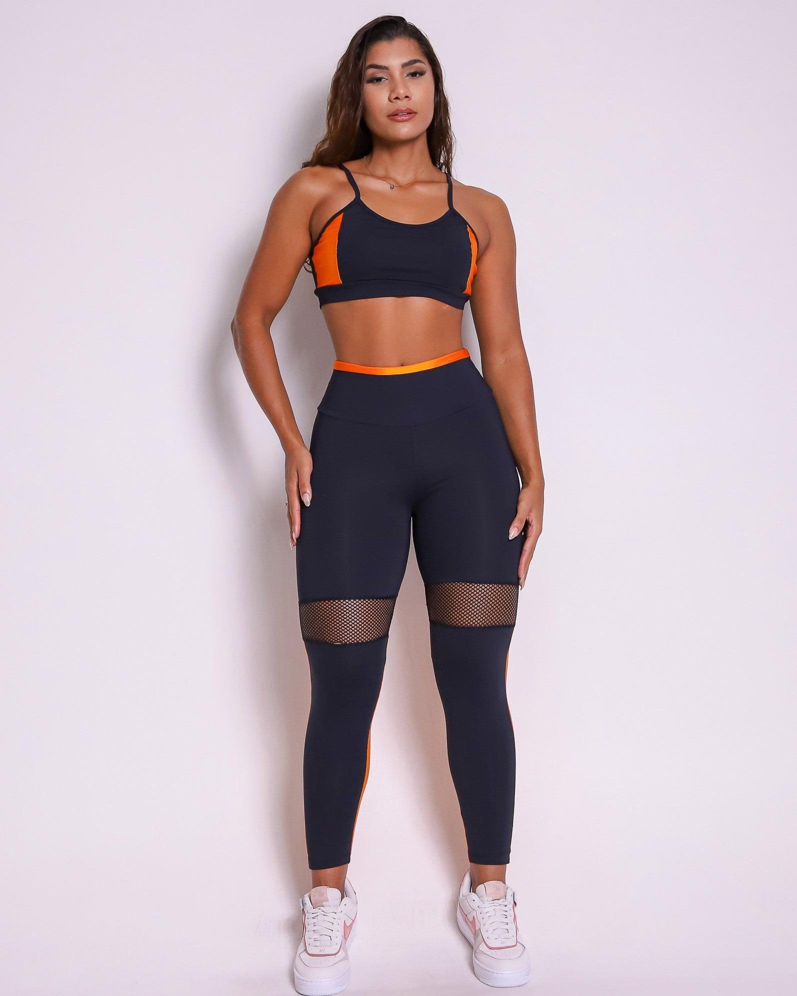 Conjunto Legging Empina Bumbum Metalic + Top