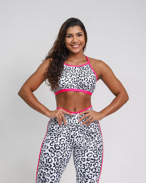 Conjunto Legging Empina Bumbum Vivo Estampa + Top Paula