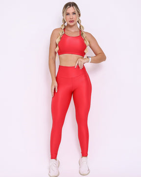 Conjunto Legging Empina Bumbum Vivo Compressão + Top Paula