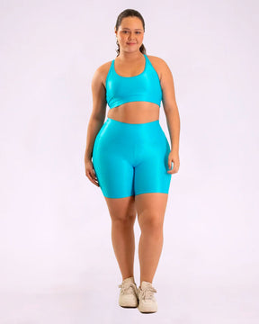 Conjunto Bermuda Curve Plus Size + Top Luna (Todas cores)