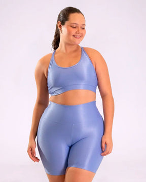 Conjunto Bermuda Curve Plus Size + Top Luna (Todas cores)